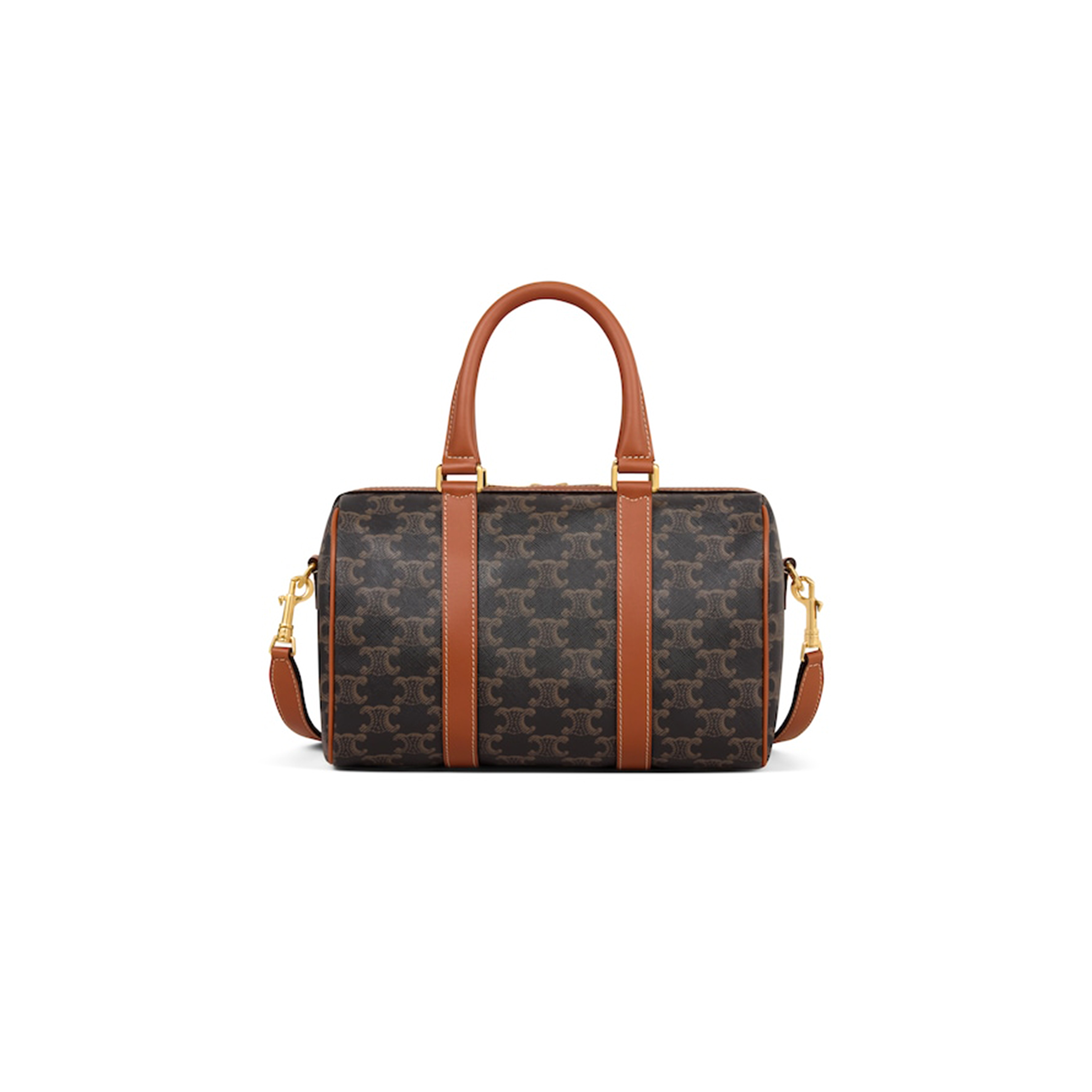 Ce1i*e medium boston in triomphe canvas and calfskin 121322cas.04lu (25*19*13cm)